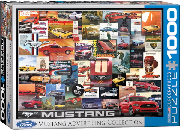 1000 Piece Jigsaw Puzzle - Ford Mustang Advertising Collection | EUROGRAPHICS