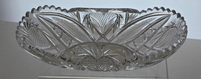 ABP Cut glass rectangular folded bread tray bob56