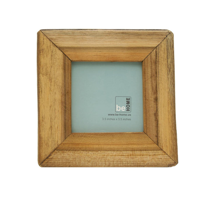 be home 3.5"x3.5" light reclaimed wood frame