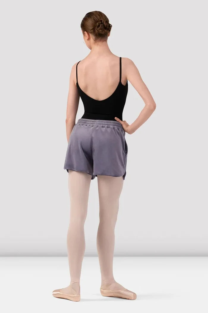 Bloch Adults Debby Velvet Short, Dusty Lavender R90007
