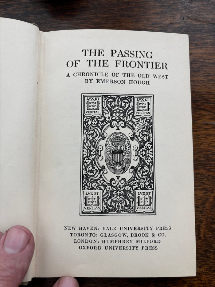 BOOKS - The Passing of the Frontier