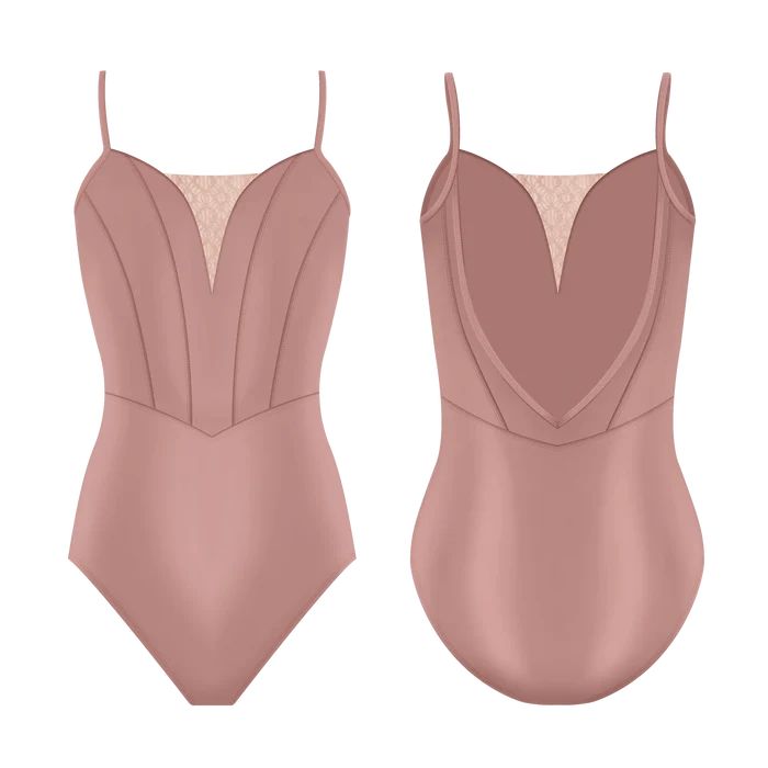 Danse De Paris Antoinette Camisole Leotard, Blush L0015L