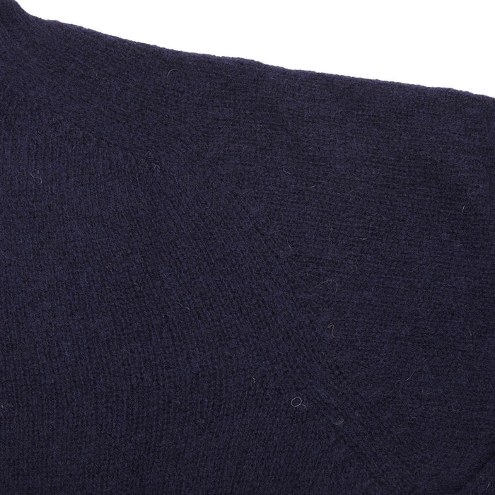 Harley Crew-neck Supersoft Shetland Jumper in New Navy
