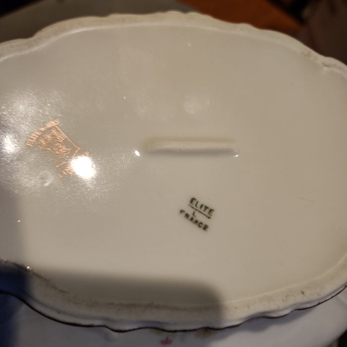 Limoges France Elite works oval cassaroll DISH CR