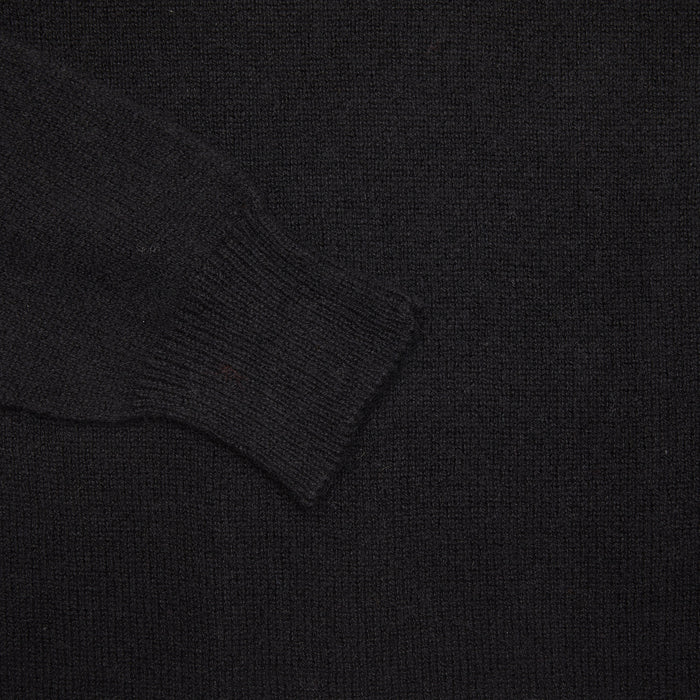 Merz b Schwanen Cashmere/Wool/Silk Pullover in Deep Black