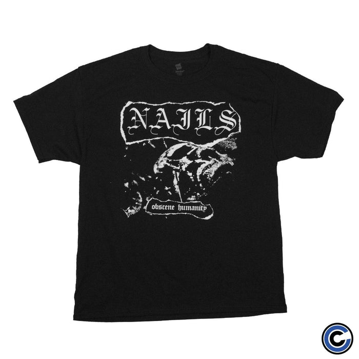 Buy โ Nails "Obscene Humanity" Shirt โ Band & Music Merch โ Cold Cuts Merch