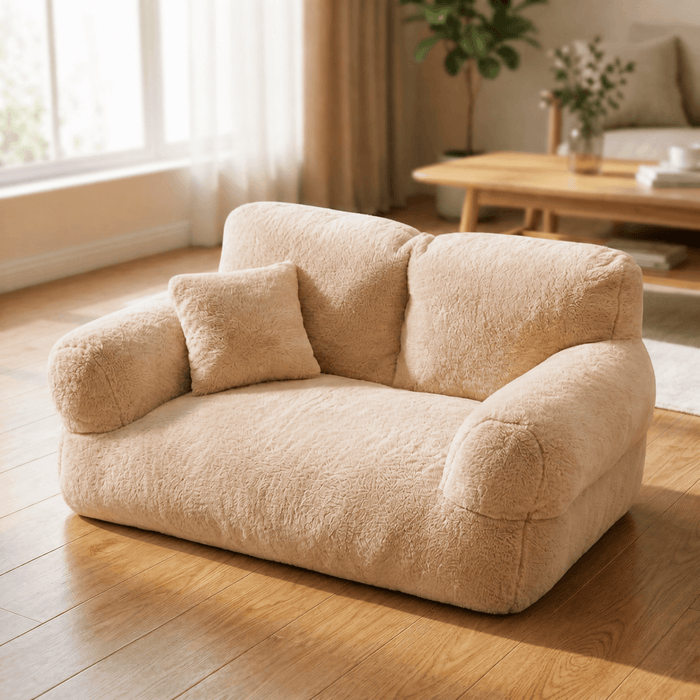 Apricot Beige / M (21.7" × 15.0")