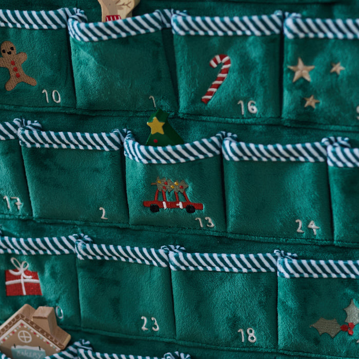 Personalised Fabric Christmas Tree Hanging Advent Calendar