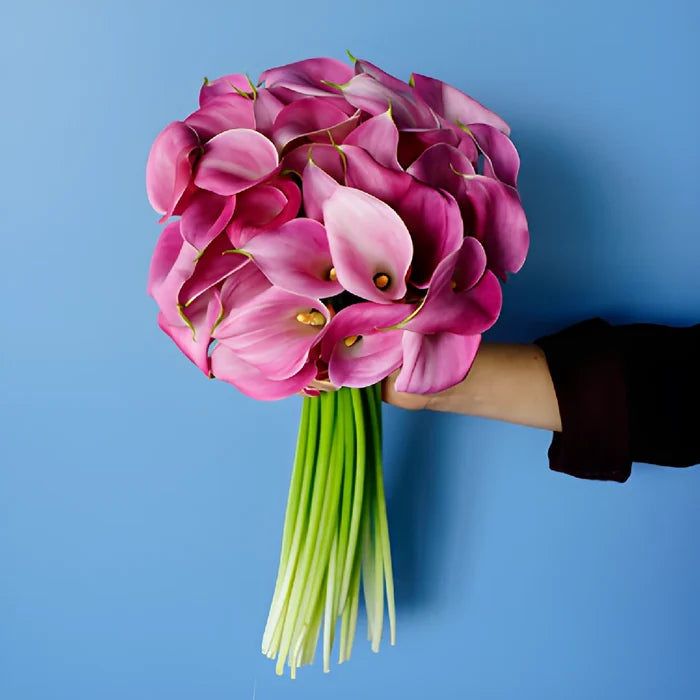 Pink Mini Calla Lily Centerpieces