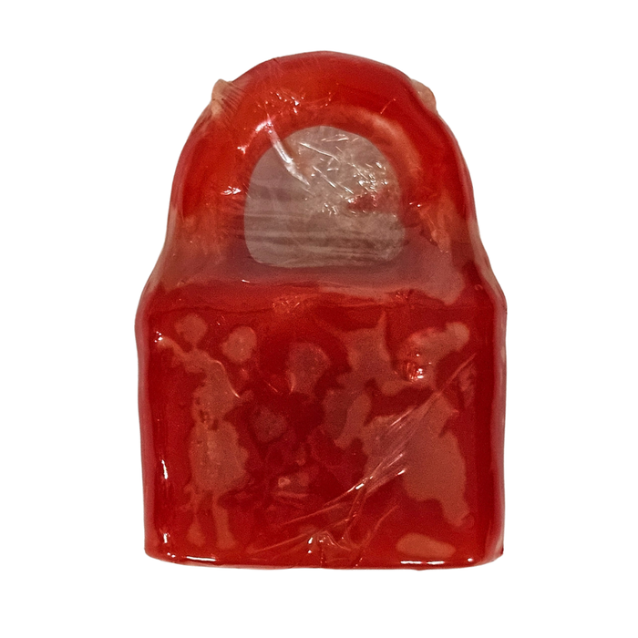 Red Lock Figure Candle