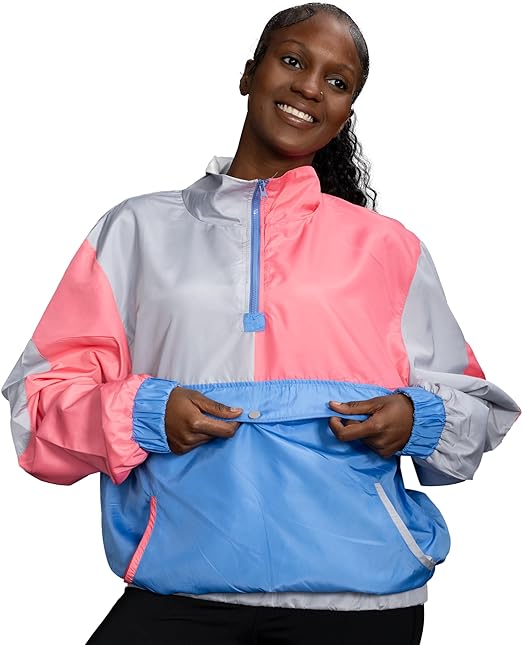 Retro Windbreaker Jacket Lightweight Design 3 - TVStoreOnline