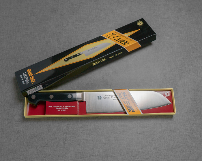 Sakai Takayuki "Grand Chef" N690 Swedish Steel 180mm Santoku