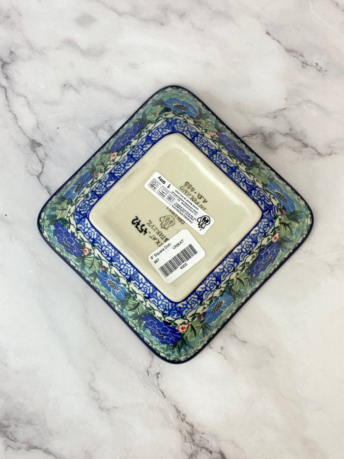 SALE Small Square Unikat Bowl - Shape 887 - Pattern U4572