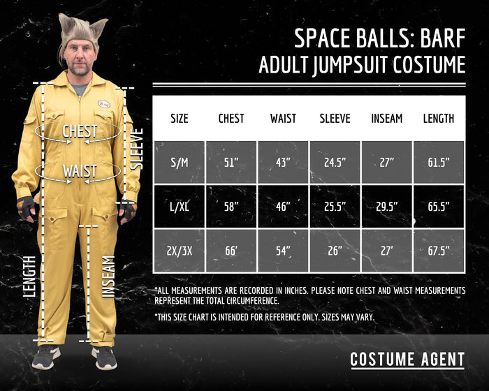 Space Balls Candy Dog Character Adult Unisex Halloween Costume Set Cosplay