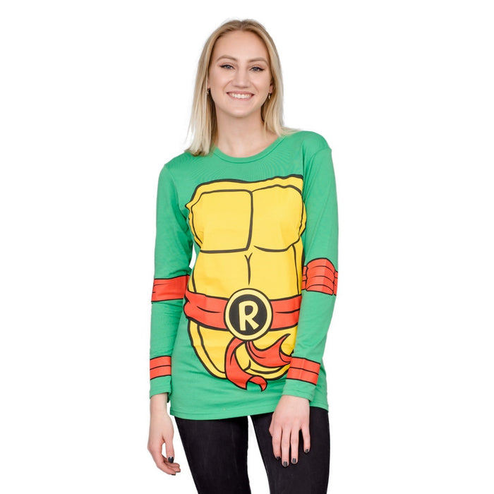 TMNT Long Sleeves Costume T-shirt & Eye Mask - Raphael