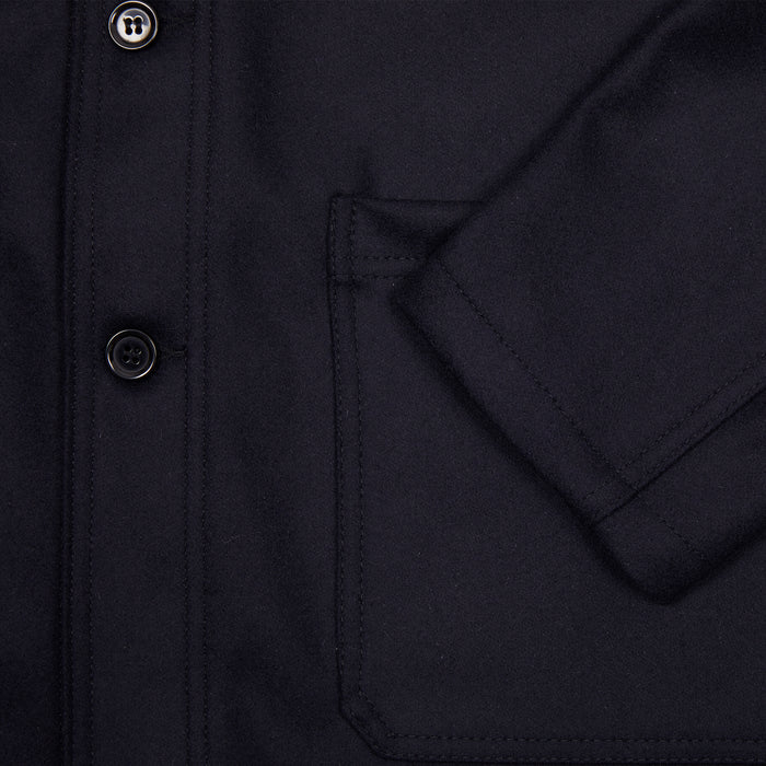 Vetra 2F05/4 Marine Melton Wool Jacket in Navy