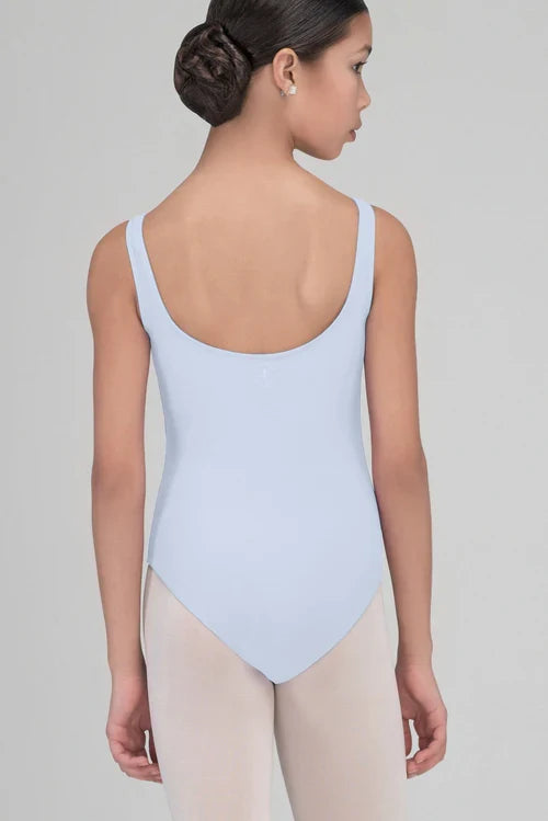 Wear Moi Faustine Pinch Front Tank Leotard, Sky FAUC