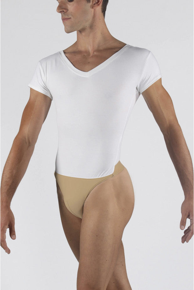 Wear Moi Ivan V-Neck Mens Thong Back Leotard, IVA