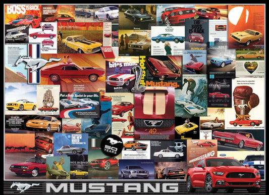 1000 Piece Jigsaw Puzzle - Ford Mustang Advertising Collection | EUROGRAPHICS