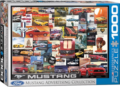 1000 Piece Jigsaw Puzzle - Ford Mustang Advertising Collection | EUROGRAPHICS