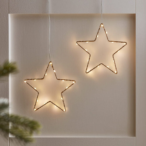 15cm Gold Osby Star Light Duo