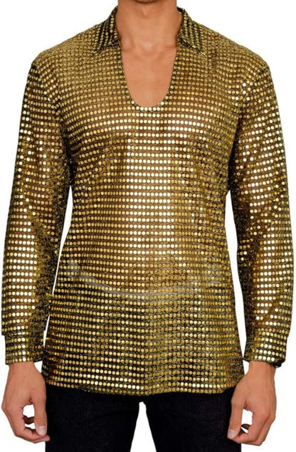 1970s Disco Adult Unisex Halloween Cosplay Costume Shirt - TVStoreOnline
