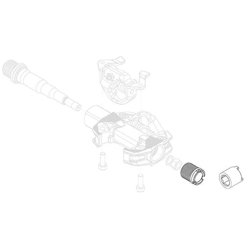 Look, 2 plugs kit + tool - Torque 4 Nm Black X-TRACK RACE, Pair, 18907