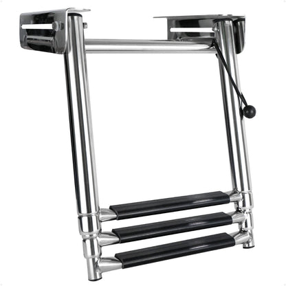 3-Step Under Platform Telescoping Swim Ladder, AISI316 Stainless Steel - FO4504 - Five Oceans