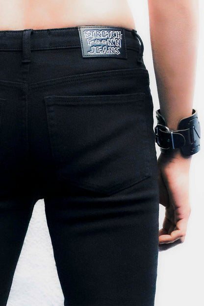 model showing back of pants