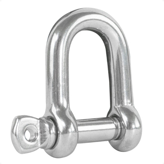 3/16" Screw Pin D Anchor Shackle, AISI316 Stainless Steel