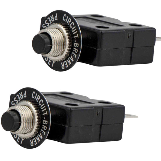 4 Amp Push-Button Reset Circuit Breaker 125-250V AC / 50V DC, 2-Pack - FO1677-M2 - Five Oceans