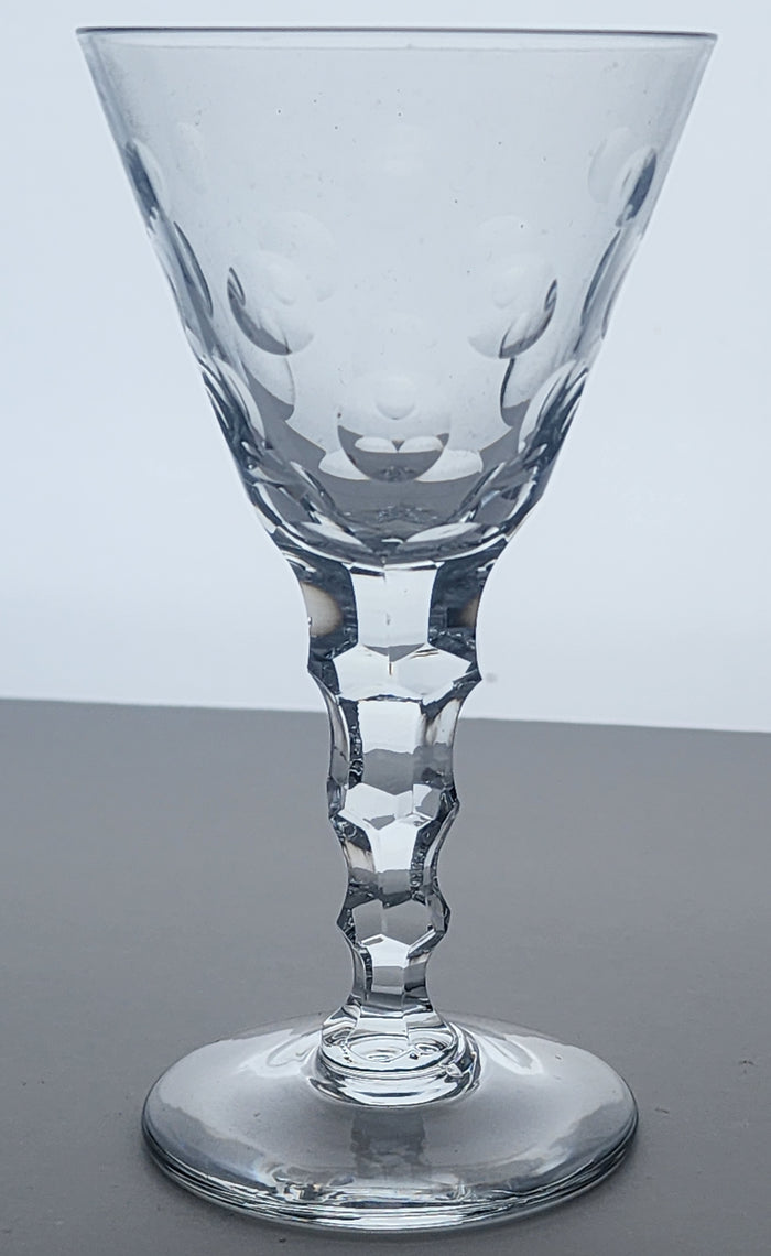 4 piece Duncan Miller Cut glass Splendor tall sherbet Crystal  Made in USA
