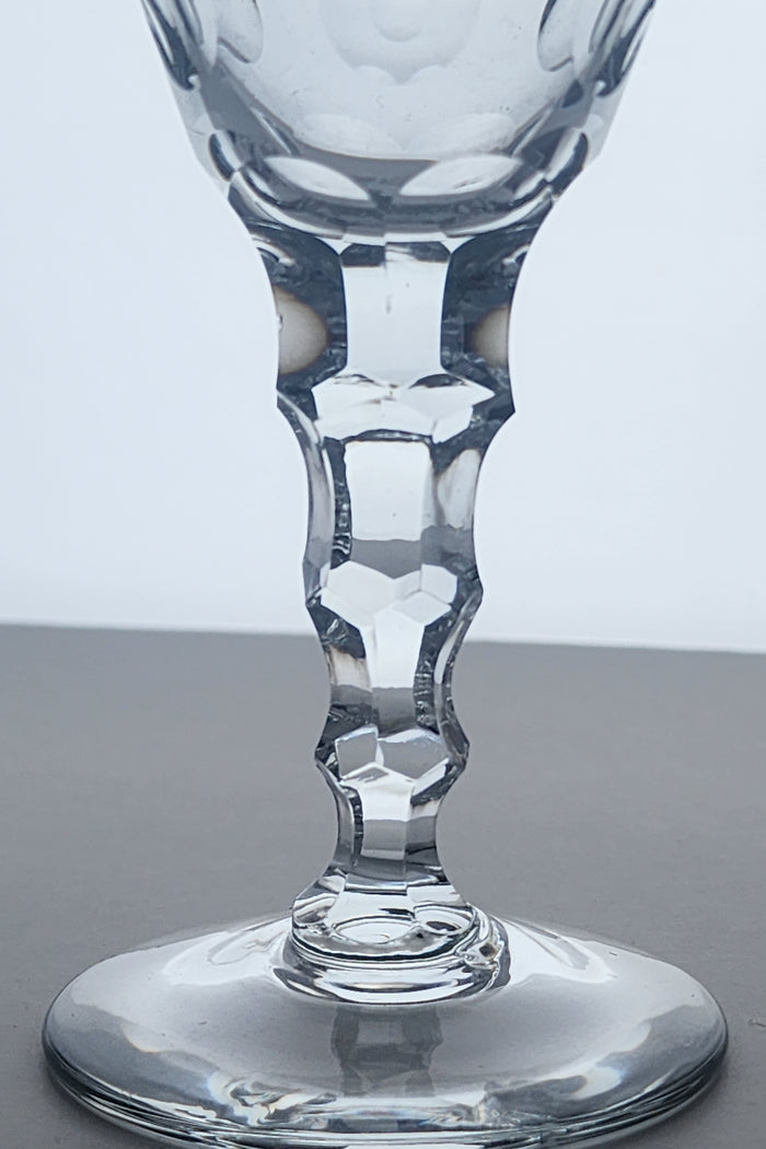 4 piece Duncan Miller Cut glass Splendor tall sherbet Crystal  Made in USA