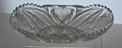 ABP Cut glass rectangular folded bread tray bob56