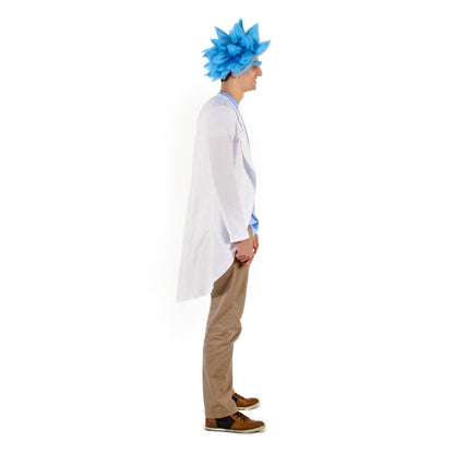 Adult Deluxe Ricky Sanchez Blue Wig and Eyebrow Halloween Costume Cosplay Accessory - TVStoreOnline