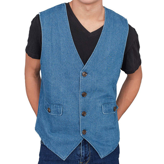 Adult Halloween Costume Uncle Rico Jeans Vest