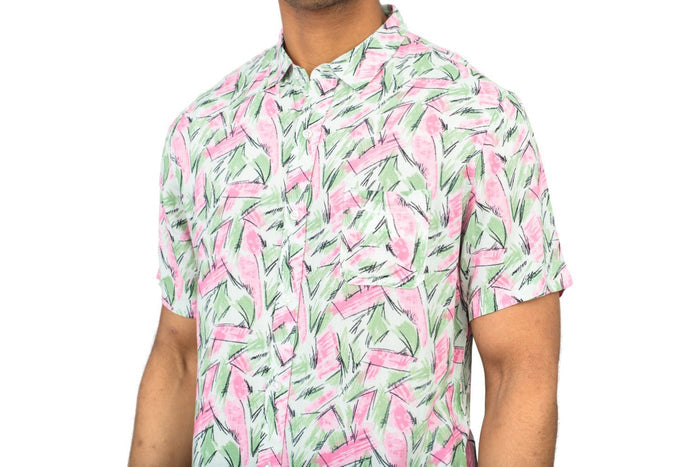 Adult Halloween Tropical Hopper Costume Cosplay Hawaiian Button Down Shirt - TVStoreOnline