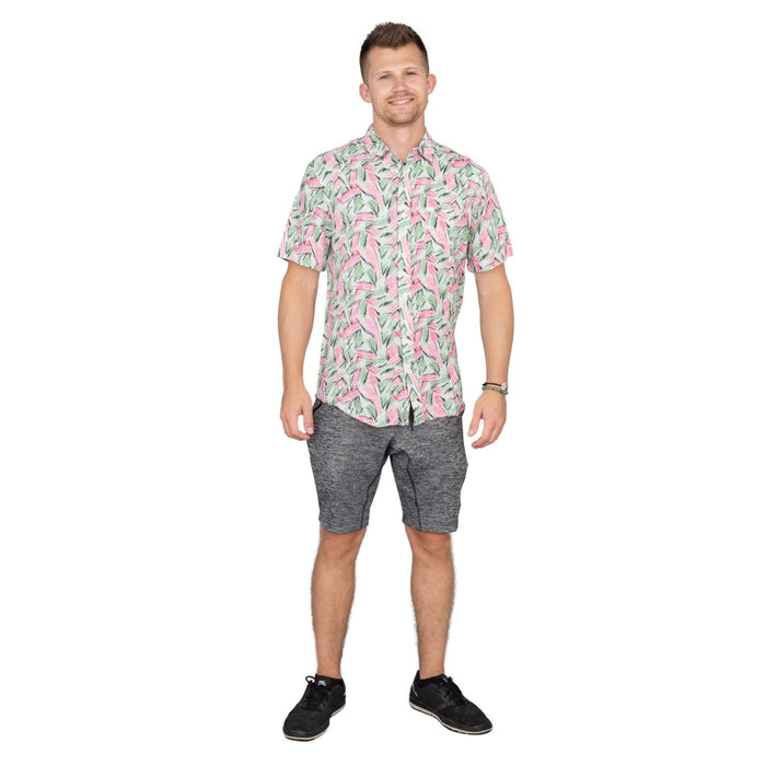 Adult Halloween Tropical Hopper Costume Cosplay Hawaiian Button Down Shirt - TVStoreOnline