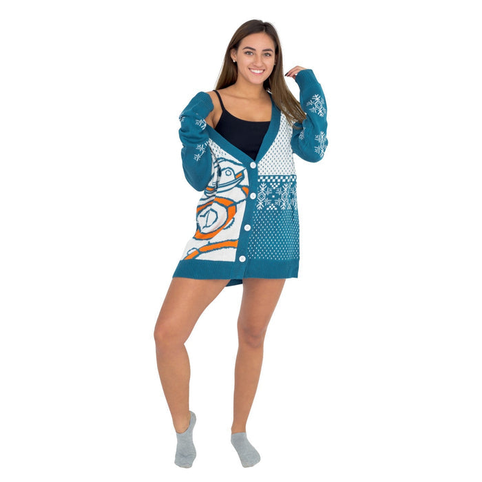 Adult Unisex BB8 Star Wars Ugly Christmas Cardigan Sweater - TVStoreOnline