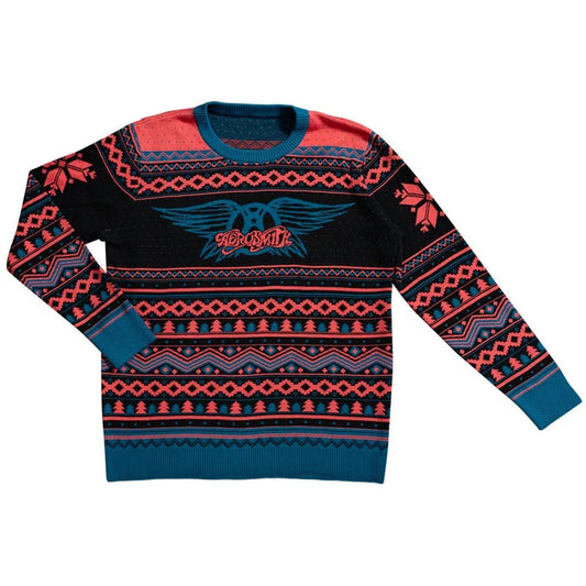 Aerosmith Wings Logo Adult Unisex Ugly Christmas Sweater - TVStoreOnline