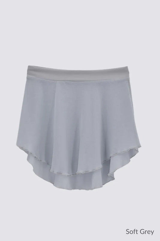 AK Dancewear Amie Pull-On Skirt, Soft Grey SA217