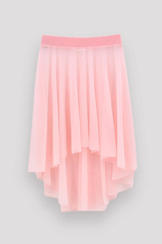 AK Dancewear Casie Hi Lo Pull On Skirt, Peach Pink SC2210