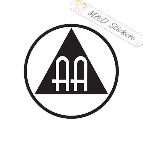 Alcoholics Anonymous Logo (4.5" - 30") Vinyl Decal in Different colors & size for Cars/Bikes/Windows
