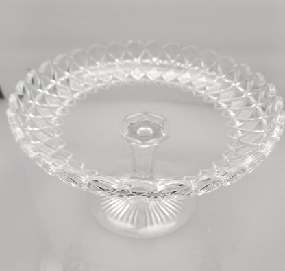American Brilliant Period Cut Glass compote, Antique c11925