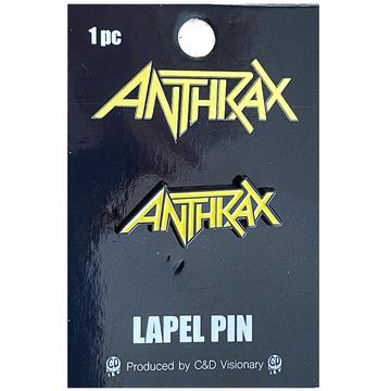 anthrax logo pin