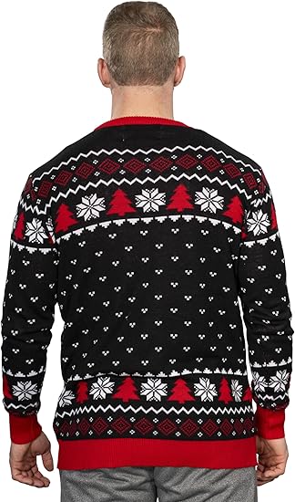 Ask Me About My Ninja Funny Flip Costume Adult Ugly Christmas Sweater - TVStoreOnline