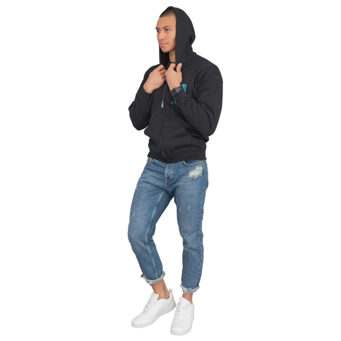 Atari Adult Unisex Back & Chest Square Logo Zip Up Hoodie - TVStoreOnline