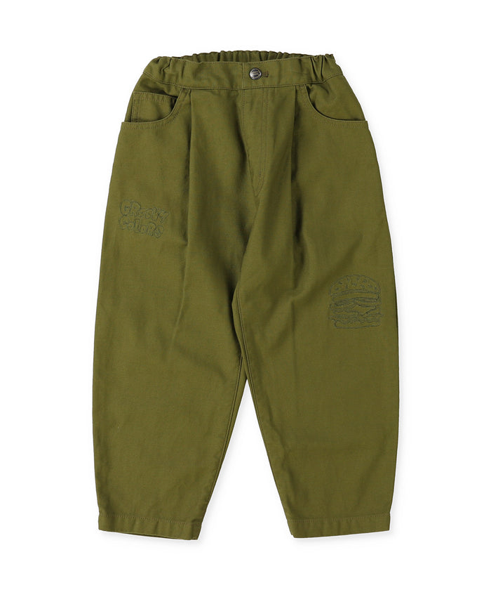 Back-satin Graffiti Balloon Pants