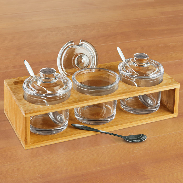 Badash "Party Time!" Triple Jar Condiment Server