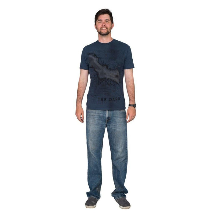 Batman Stay Tune The Dark Navy T-Shirt-tvso